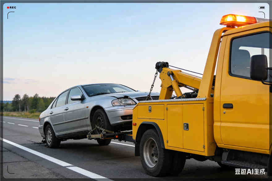 青山湖区拖车救援电话【案例】