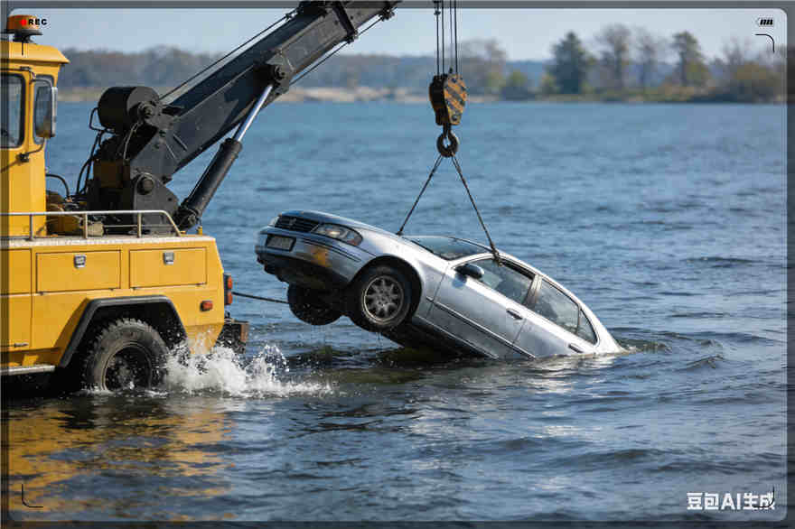 青山湖区吊车救援电话【案例】